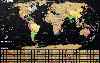 Scratch-Off Maps: We've Got the Whole World In Our Hands | H&H Graphics