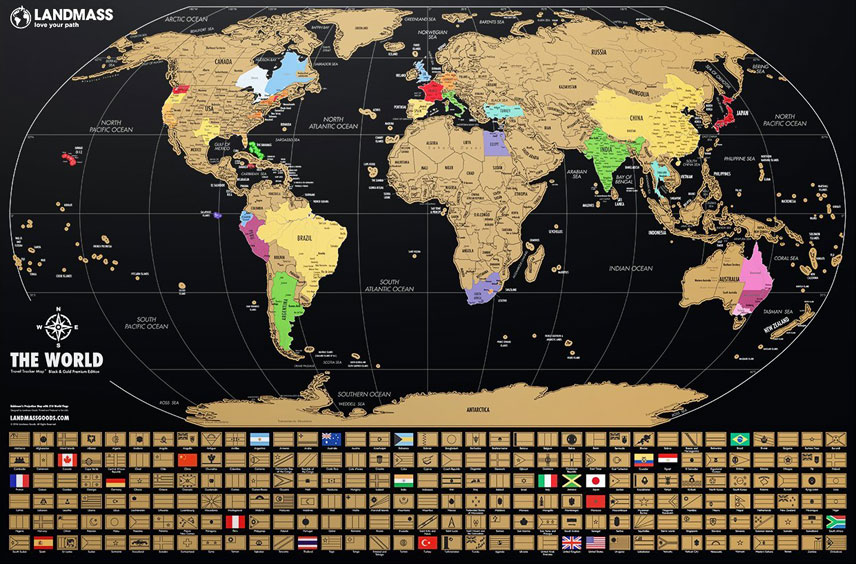 Travel Scratch-Off Maps: After